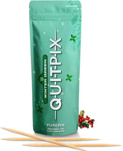 Miniatura 11 de QuitPix - Palillos de dientes con sabor prémium con infusión para ayudar a dejar de fumar, sin nicotina, sin OMG, Kosher Vegan Cool Mentol 40 Cool