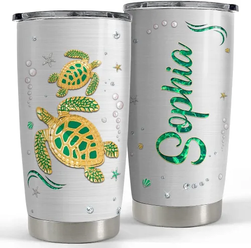 Miniatura 17 de SANDJEST - Vaso personalizado con foto para pareja con mensaje, vasos de 20 y 30 onzas, de acero inoxidable, aislado, para viajes, regalo de Foto 1