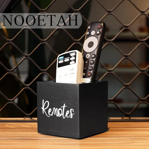 Miniatura 5 de Soporte para control remoto, soporte de madera para control remoto de TV para mesa, organizador remoto para decoración del hogar, caja remota