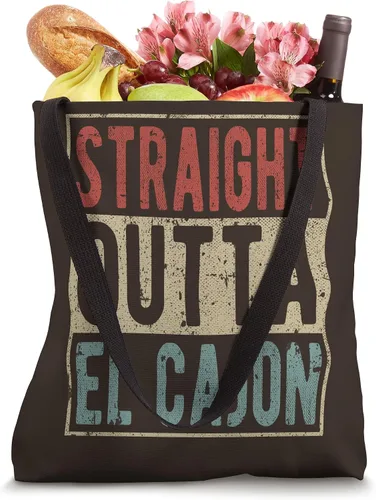 Miniatura 4 de El Cajon City Retro Straight Outta El Cajon Tote Bag