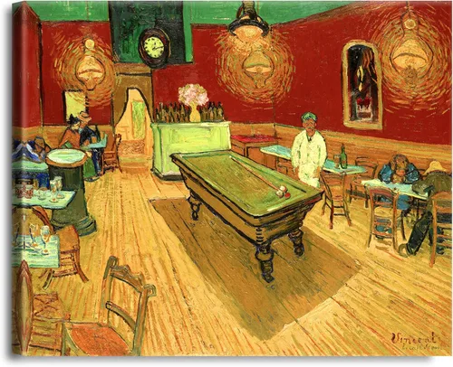 Miniatura 264 de A&T ARTWORK Noche estrellada sobre el Ródano de Vincent Van Gogh. Tamaño del marco: 36 x 30 pulgadas, tamaño de la imagen: 30 x 24 pulgadas