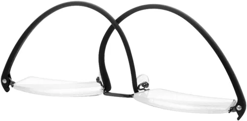 Miniatura 4 de Lentes de lectura de medio marco con estuche portátil, lentes de lectura delgados y ligeros para mujeres y hombres (2 pares 3.5)
