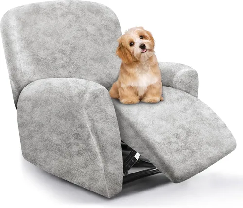 Miniatura 54 de molasofa Fundas de cuero para sillas reclinables, fundas para sillas reclinables grandes para silla reclinable, 4 piezas, fundas lavables que se