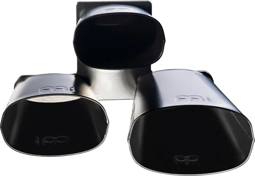 Miniatura 4 de Meinl Percussion SLTRI-BK - Campana triple de acero con recubrimiento en polvo negro