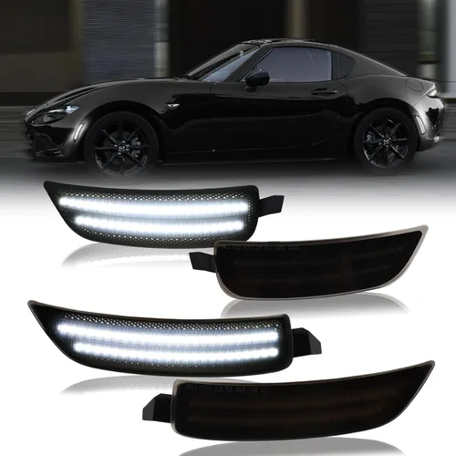 Miniatura 8 de Luces de marcador laterales LED ámbar secuenciales para Mazda MX-5 2016 en adelante, Mazda RX-8 2009-2012, Fiat 124 Spider 2017 en adelante