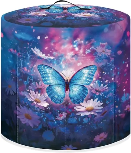 Miniatura 40 de Suobstales Cubierta antipolvo con estampado de girasol para olla instantánea de 6 cuartos de galón, diseño de nota musical, cubierta de olla a Nota