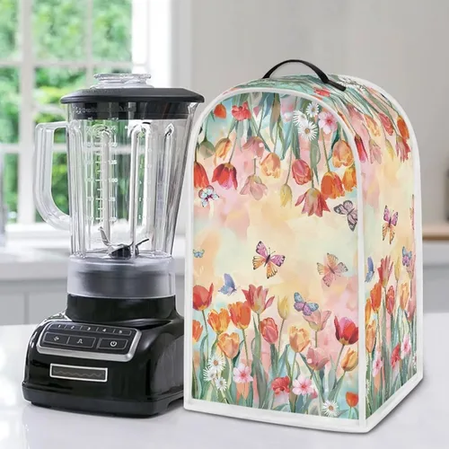 Miniatura 34 de Aztec Cow - Funda para batidora de girasoles con mango superior, ligera, lavable, para cocina, cafetera, decoración de procesadores de alimentos