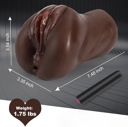 Miniatura 6 de Masturbadores Masculinos de Bolsillo con Vibrador de Bala - Masturbador Masculino 3 en 1 con 10 Modos de Vibración, Coños de Bolsillo con Boca