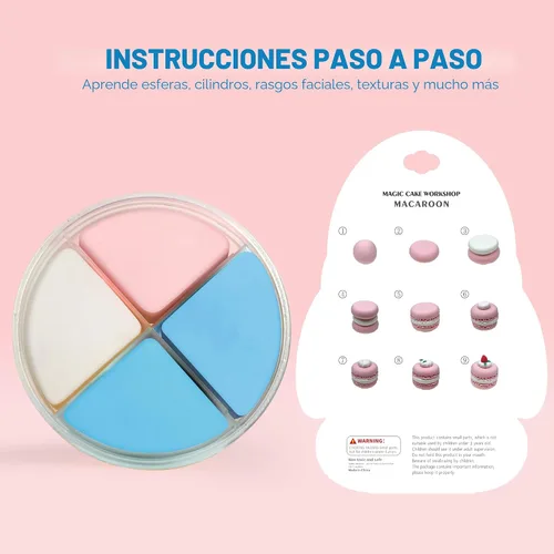 Miniatura 3 de Aestd-ST - Kit de arcilla seca al aire, con temática de pastel, arcilla para modelar para niños, arcilla mágica de postre con herramientas