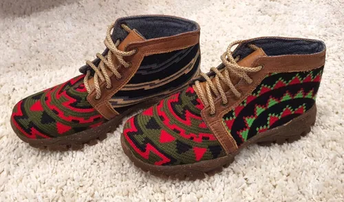 Miniatura 3 de Wayuu - Botines unisex, tejido a mano