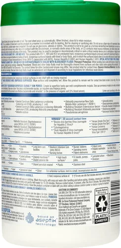 Miniatura 9 de Clorox Healthcare 30824 - Toallitas desinfectantes de peróxido de hidrógeno, recipiente de 95 unidades, 6 recipientes (30824)