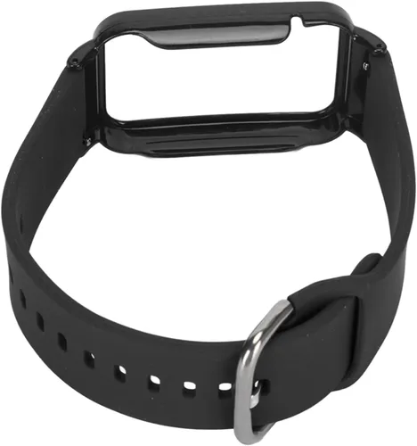 Miniatura 5 de Correa de reloj de silicona 2 en 1 con funda protectora para Mi Band 7 Pro, ajuste ajustable, material suave y agradable a la piel, fácil