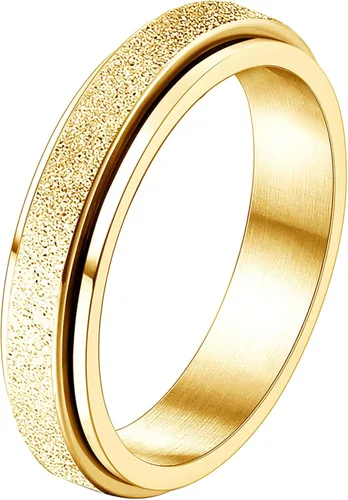 Miniatura 9 de Diamday Anillos para la ansiedad para mujeres y hombres, 2 0.157 in, anillo giratorio de acero de titanio para aliviar la ansiedad y el estrés