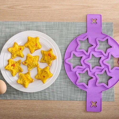 Miniatura 11 de Moldes antiadherentes para panqueques, molde de silicona para huevos fritos, reutilizable, para hacer panqueques, anillo de huevo, herramientas