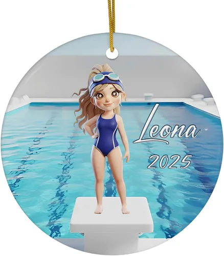 Miniatura 28 de FLOCHIL Adornos Personalizados de Bailarina de Navidad 2025 para Niña, Adornos Personalizados de Bailarina para Árbol de Navidad, Regalo