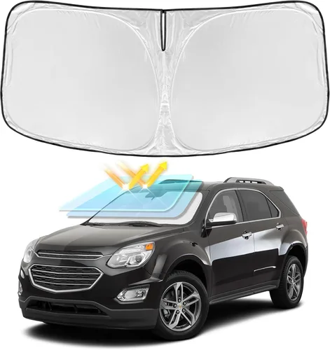 Miniatura 221 de para Dodge RAM 1500 2019-2024 2025 2026 Parasol Parasol para Parabrisas Cubierta - 4 Capas Parasol para Ventana Delantera para RAM1500 2Puertas