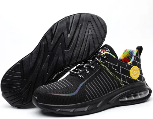 Miniatura 2 de Men Women Safety Shoes Indestructible Steel Toe Shoes Puncture Proof Non Slip Work Shoes Lightweight Work Sneakers Air Cushion Warehouse Industry