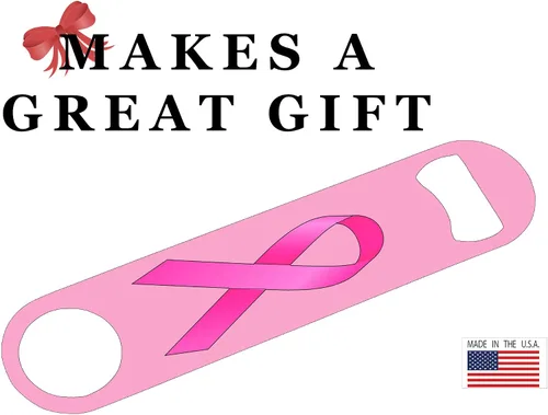 Miniatura 4 de Concientización resistente del cáncer de mama del regalo del abrebotellas de la cinta rosa