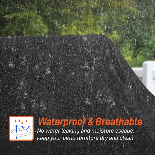 Miniatura 3 de Arcedo Funda para Silla de Descanso de Exterior Paquete de 2, Funda Impermeable para Muebles de Patio para Piscina y Playa Exterior, Protección