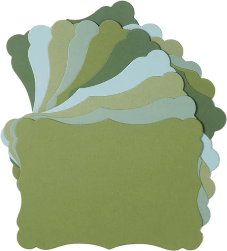 Miniatura 16 de Paquete de 50 tarjetas de kraft en blanco de cartulina gruesa marrón, tarjetas de felicitación para manualidades, tarjetas de regalo, menús, baby