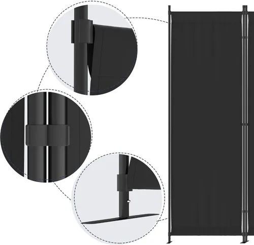 Miniatura 3 de Morngardo Divisor de habitación portátil de 6 pies, pantallas de privacidad plegables, 4 divisiones de habitación, separadores de pared plegables