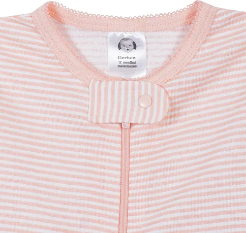 Miniatura 19 de Gerber Pijama con pies para bebés y niñas, paquete de 4