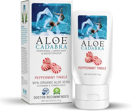 Miniatura 15 de Aloe Cadabra Lubricante Personal Saborizado y Humectante Vaginal, Lubricante de Aloe Orgánico Comestible para Hombres, Mujeres y Parejas, Sin