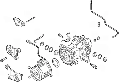 Miniatura 4 de Acoplamiento viscoso diferencial trasero compatible con Mazda CX-3 CX-5 CX-9 2.0 2.5L AWD Acoplador viscoso del eje trasero de repuesto