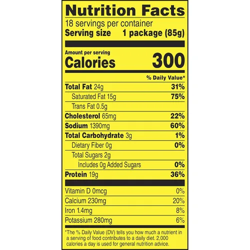 Miniatura 8 de Slim Jim Palito de carne de res y queso suave, 3 onzas, 18