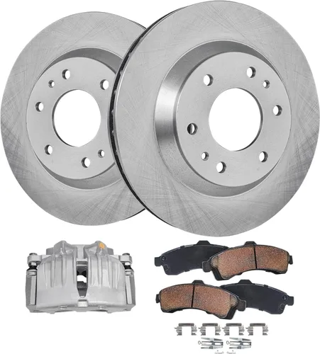 Miniatura 61 de Detroit Axle - Rotores de freno para Nissan NV2500 NV3500 NV1500 NV1500 2012-2021, repuesto de rotores de freno de disco: rotor delantero de 14.17