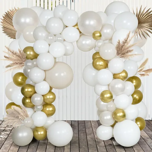 Miniatura 14 de Kit de guirnalda de globos azul marino, 102 globos azules y blancos con globos dorados y de papel de aluminio, arco de decoración de fiesta