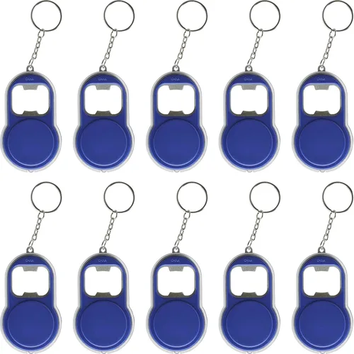 Miniatura 13 de DISCOUNT PROMOS Abrebotellas personalizado y llaveros LED, juego de 10/50/100, paquete personalizado a granel, perfecto para ferias, recuerdos