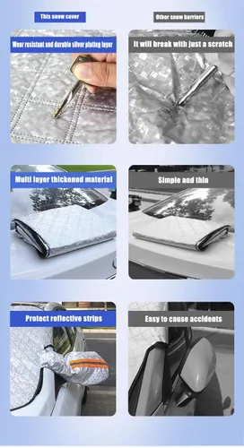 Parasol para automóvil, bloqueo de nieve, anticongelante, protección solar y resistente a la lluvia son fáciles de instalar para resistir las