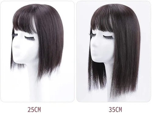 Miniatura 3 de Extensiones de cabello con clip con flequillo, invisible, natural, corona, extensiones para el cabello para mujeres, con cabello gris o delgado, 10