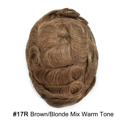 Miniatura 140 de Toupee para hombres Piezas de cabello humano real Encaje suizo para hombres Toupee unidades de cabello humano europeo para hombres Hairpieces