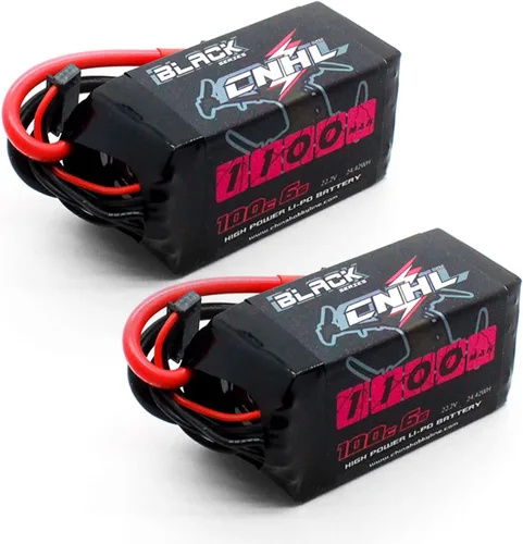 CNHL 6S Lipo Batería 1100mAh 100C 22.2V Lipo Batería con XT60 Plug para FPV RC Racing Drone Quadcopter Avión Helicóptero (2 PCS)