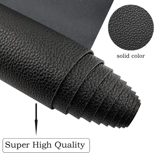 Miniatura 2 de AOUXSEEM Rollo de piel sintética para lazos, aretes, bolsos, monederos, costura, artesanía, tela sintética hecha a mano de 11.8 x 52 pulgadas