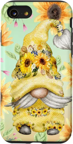 Miniatura 18 de iPhone 14 Pro Max Gnomo de girasol para jardín mamá hippies lindo patrón de verano caso