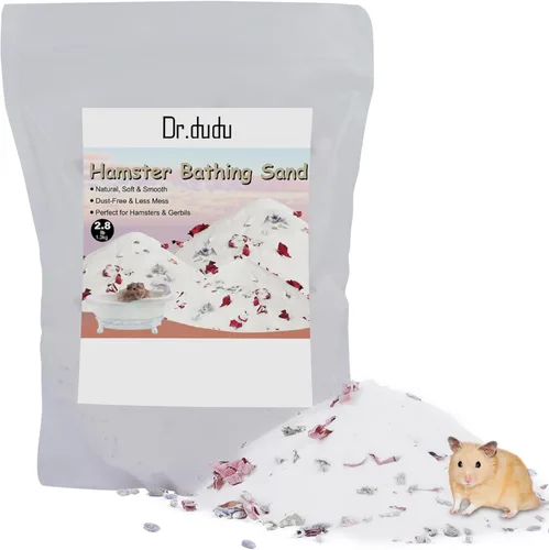 Miniatura 15 de DR.DUDU Arena de baño para hámster, 6.6 libras, libre de polvo, arena del desierto o arena para orinal para hámster, chinchillas, jerbo, hámsters