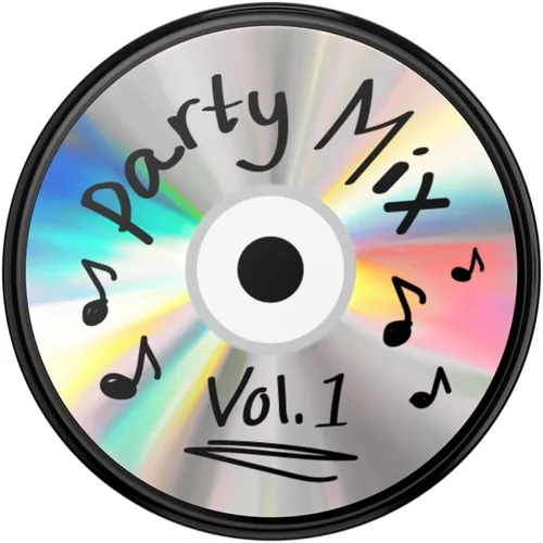 Miniatura 5 de PopSockets - Agarre para teléfono con soporte expandible, agarre adhesivo - Backspin Party Mix CD