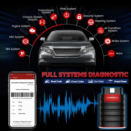 Miniatura 3 de escáner Bluetooth Thinkdiag OBD2, herramienta de escaneo bidireccional para todos los sistemas, herramientas de diagnóstico de nivel OE