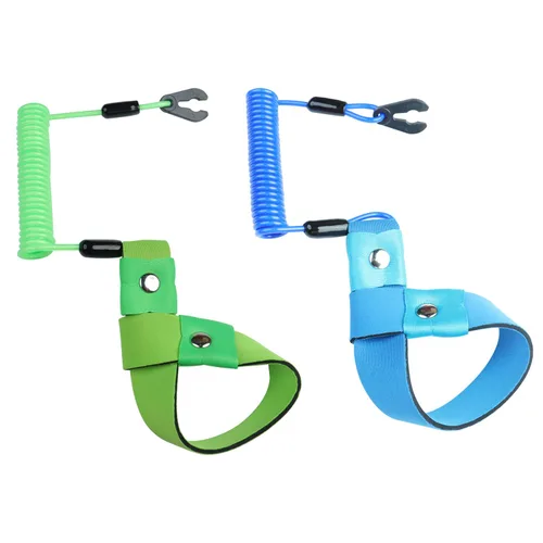Miniatura 13 de 2 cordones para interruptor de apagado para lancha, correa de muñeca de repuesto EW2-68348-00-00 para Yamaha Marine motor fuera de borda de Azul