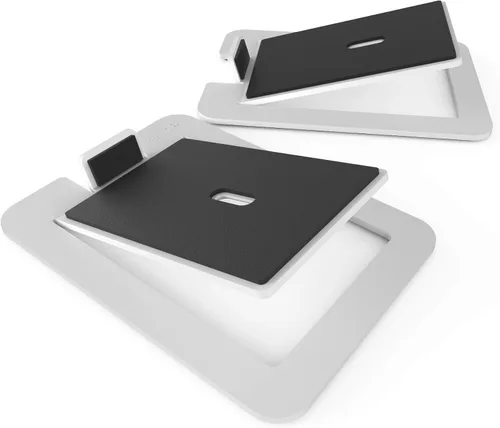 Miniatura 12 de Kanto S4 - Soportes de altavoz de escritorio inclinados para altavoces medianos y monitores de estudio de tamaño mediano de 3 a 4 pulgadas Soporta