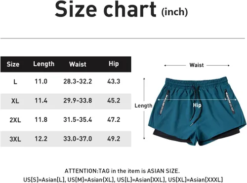 Miniatura 5 de Arjen Kroos Pantalones cortos deportivos de algodón para hombre, pantalones cortos de gimnasio para hombre, 7 pulgadas de entrepierna, pantalones