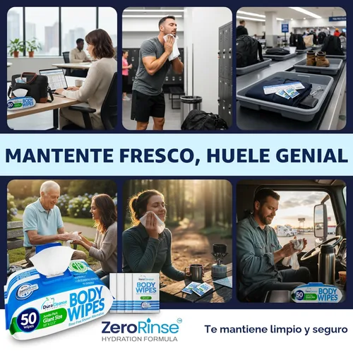 Miniatura 2 de DuraCleanse - Toallitas de limpieza corporal sin enjuague para adultos, extragruesas y desechables para incontinencia y campamento, 100 toallitas XL