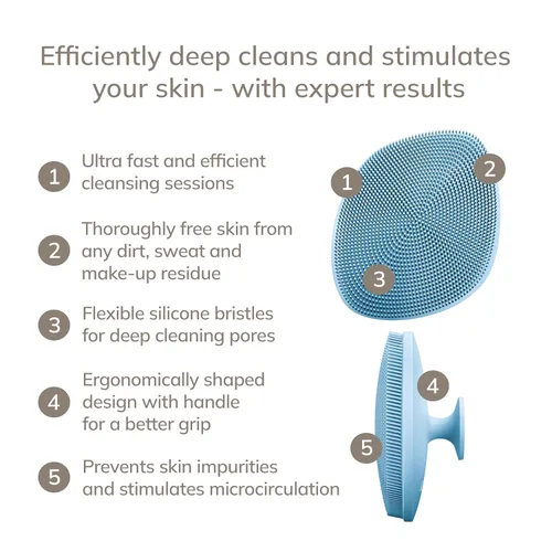 Miniatura 2 de GESKE SmartAppGuided Cepillo facial profesional 4 en 1 Mango de silicona suave para una limpieza suave Cuidado de la piel de rutina