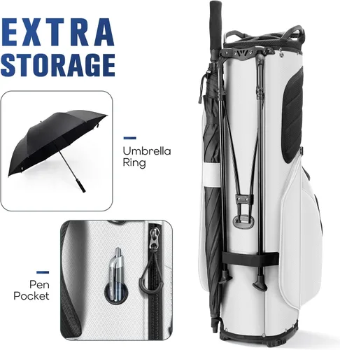 Miniatura 6 de Bolsa de pie, ligera, ideal para llevar o empujar el carrito Blanco