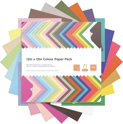 Miniatura 8 de Livholic 48 hojas de cartulina de tonos tierra en colores neutros grises de 120 g/m², 32 lb, papel para impresora de 12x12 pulgadas para álbumes