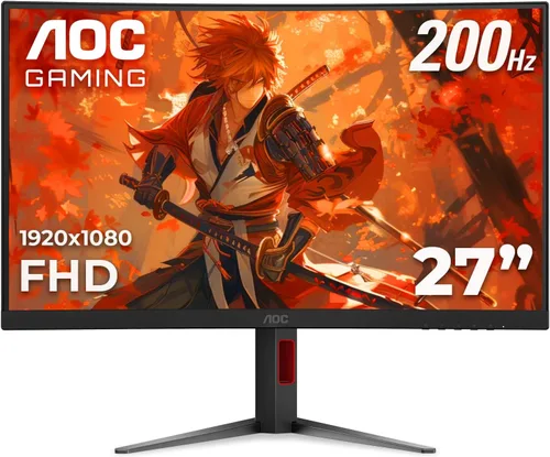 Miniatura 9 de AOC C24G42E Monitor de juego ultrarrápido curvo de 24" sin marco, 1500R, FHD 1080p, 180Hz 0.5ms MPRT, HDMI 2.0 x2, Display Port x1, HDR, altavoces