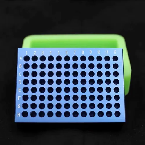 Miniatura 5 de Bloque de enfriamiento de aluminio - Enfriador de placas PCR, 96 pozos para tubos de 0.2 mL, tiras o placas de 96 pocillos (96 pozos)